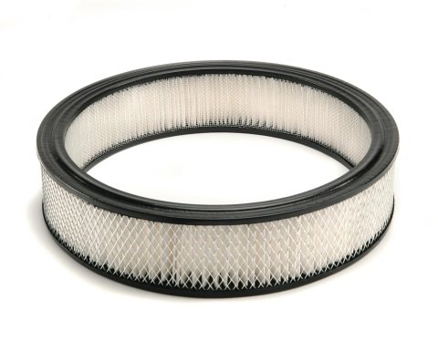 Mr. Gasket Air Filters 6403 Filter Element, Replacement, Round, Paper, White, 14 in. Diameter, 3 in. Tall, Each