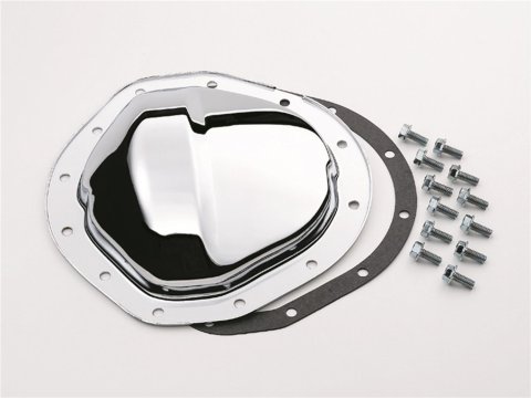 Mr. Gasket Chrome 12 Bolt GM 8.875 Inch Differential Cover 9895 Cover, Steel, Chrome, GM, 12-Bolt, Truck, Kit