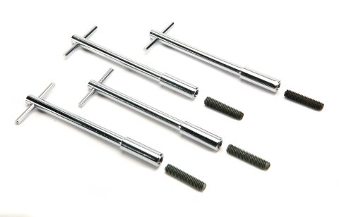 Mr. Gasket Chrome Valve Cover Wing Bolts 9823 Bolt/Stud, T-Bar Bolts, L-5.125 in., Set of 4