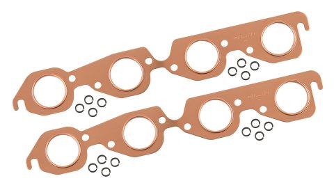 Mr. Gasket CopperSeal Exhaust Gaskets 7157MRG Gaskets, Copper, Round Port, Chevy, Big Block, Pair