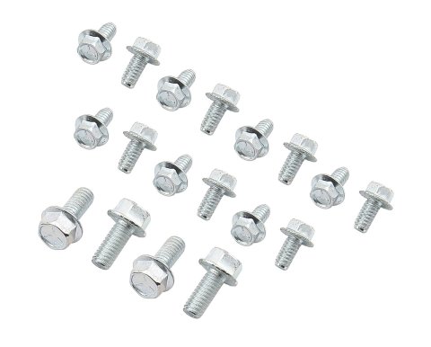 Mr. Gasket Self-Locking Oil Pan Bolt Kits 6085MRG Bolts, Zinc Plated Steel, Hex Head, Chevy, Oldsmobile, Small Block/V8, Kit