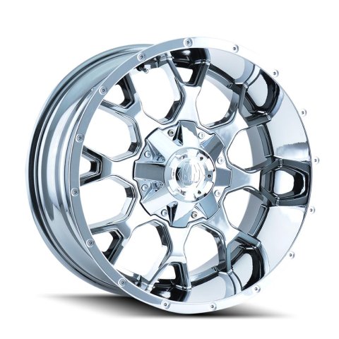 Mayhem Warrior 8015 Series Chrome Wheels 20x9 MAYHEM WARRIOR CHROME 20X9 5-127/5-139.7 0MM 87MM