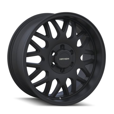 Mayhem Tripwire 8110 Matte Black Wheels 20x9 MAYHEM TRIPWIRE MATTE BLACK 20X9 5-139.7 0MM 87.1MM