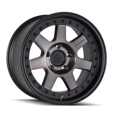 Mayhem Prodigy 8300 Series Matte Black Wheels with Dark Tint Face 20x9 MAYHEM PRODIGY MATTE BLACK W/DARK TINT 20X9 5-150 0MM 110MM
