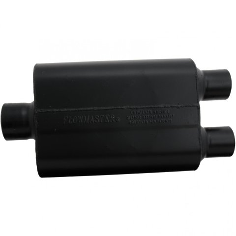 Flowmaster Super 44 Series Steel 3 Inch Muffler 9430452 Muffler, Series, in. Inlet/Dual 2 1/2 in. Outlets, Steel, Black, Each
