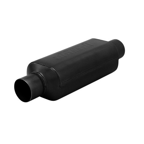 Flowmaster Super HP-2 409 Stainless Steel 2.25 Inch Muffler 12412409 Resonator, Steel, Black, in. Inlet/Outlet, 17 in. Length, 4 in. Diameter, Each