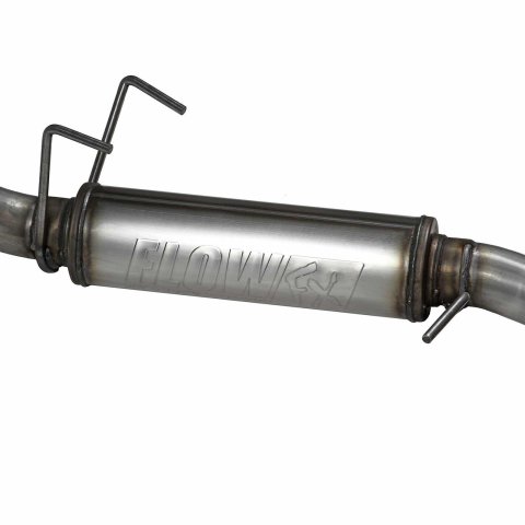 Flowmaster FlowFX Exhaust Systems 717877 System, Axle-Back, FlowFX, 409 Stainless Steel, 2.50 in. Diameter, Split Rear, Black Ceramic Tips, Ford, Kit