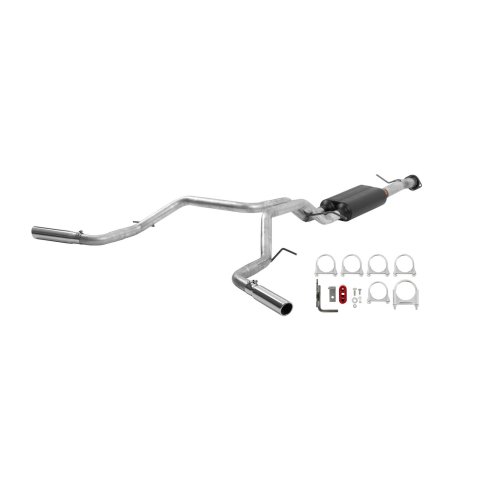 Flowmaster American Thunder Exhaust Systems 17419 Exhaust, Thunder, Cat-Back, Steel, Aluminized, Polished Tips, Chevy, GMC, 4.8, 5.3L, Kit