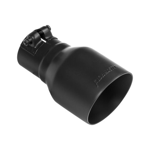 Flowmaster Round, Black 2.50 Inch Exhaust Tip 15396B Tip, Clamp-On, 304 Stainless Steel, Ceramic Coated, in. Inlet, 4.00 in. Outlet, 7.00 in. Length, Universal, Each