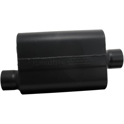 Flowmaster Super 44 Series Steel 3 Inch Muffler 943046 Muffler, Series, in. Inlet/3 in. Outlet, Steel, Black, Each