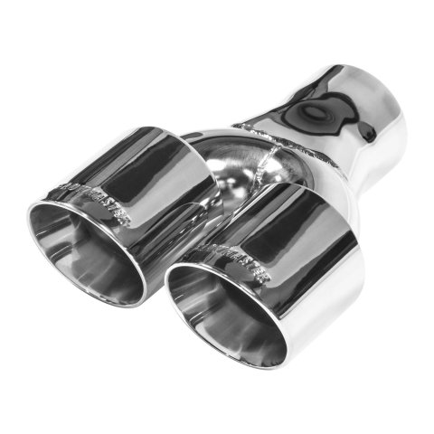 Flowmaster Round, Polished 3 Inch Exhaust Tip 15402 Tip, Dual, Weld-on, Strainless, Polished, in. Inlet, 9.5 in. Length, Each