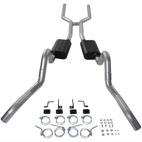 Flowmaster Stainless Steel American Thunder Exhaust Systems 817202 Exhaust, Thunder, Header-Back, Steel, Tips, GM, Passenger Car, Kit
