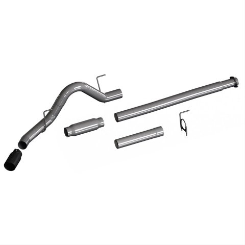 Flowmaster Outlaw Series Exhaust Systems 817756 Systems, Series, Cat-back, Single, Stainless Steel, Natural, Side Exit, Black Ceramic Coated Tip, Ford, Kit
