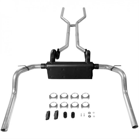 Flowmaster American Thunder Exhaust Systems 17104 System, Thunder, Header-Back, Steel, Aluminized, Chevy, Pontiac, Kit
