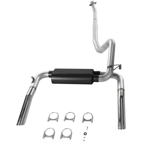 Flowmaster American Thunder Exhaust Systems for 1986-1991 CAMARO, FIREBIRD - 17234 Exhaust, Thunder, Cat-Back, Steel, Aluminized, Polished Stainless Tips, 5.0, 5.7L, Kit