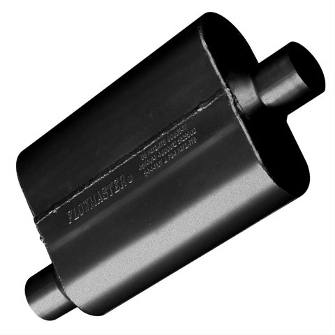 Flowmaster 40 Series Steel 2.25 Inch Muffler 42441 Muffler, American Thunder Series, 2 1/4 in. Inlet/2 1/4 in. Outlet, Steel, Black, Each