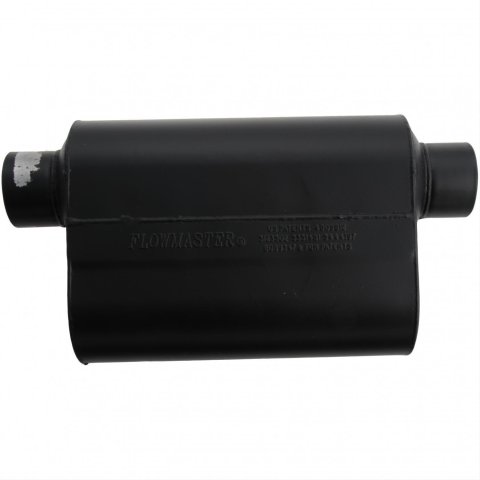 Flowmaster Super 40 Series Delta Flow Steel 3 Inch Muffler 953049 Muffler, Series, in. Inlet/3 in. Outlet, Steel, Black, Each