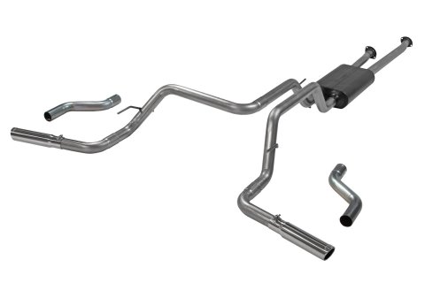 Flowmaster Stainless Steel Force II Exhaust Systems 817486 Systems, II, Cat-back, Steel, Natural, Rear Exit, Polished Tip, Toyota, Kit