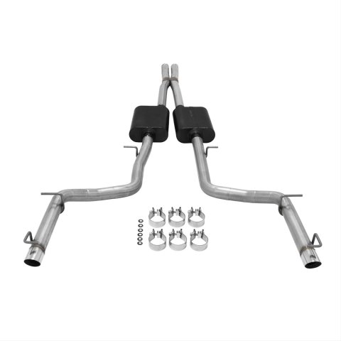 Flowmaster American Thunder Exhaust Systems for 2015-2023 300, 2015-2017 CHARGER - 817658 System, Thunder, Cat-Back, Split Rear Exit, Stainless Steel, Natural, Dodge, 5.7L, Kit