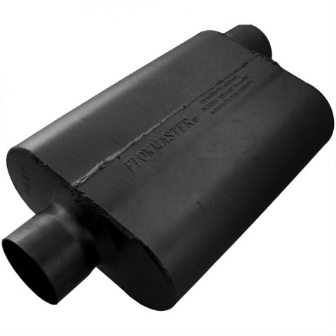 Flowmaster 40 Series Delta Flow Steel 3 Inch Muffler 943042 Muffler, Series, in. Inlet/3 in. Outlet, Steel, Black, Each
