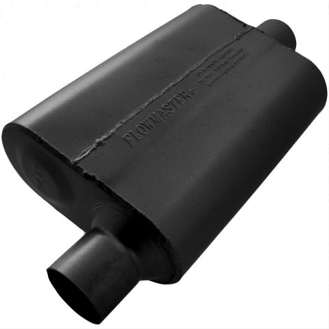 Flowmaster 40 Series Delta Flow Steel 2.5 Inch Muffler 942541 Muffler, Series, 2 1/2 in. Inlet/2 1/2 in. Outlet, Steel, Black, Each