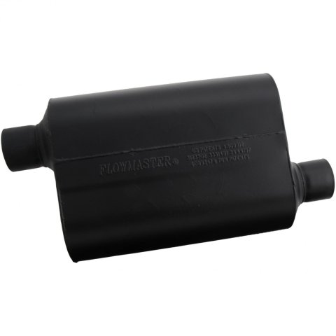 Flowmaster Super 40 Series Delta Flow Steel 2.5 Inch Muffler 952548 Muffler, Series, 2 1/2 in. Inlet/2 1/2 in. Outlet, Steel, Black, Each