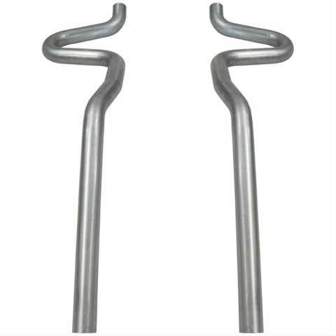 Flowmaster Tailpipe Kits 15802 Exhaust, Tailpipes, Steel, Aluminized, 2.5 in. Diameter, Buick, Chevy, Oldsmobile, Pontiac, Pair