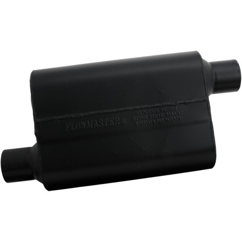 Flowmaster Super 44 Series Steel 2.5 Inch Muffler 942548 Muffler, Series, 2 1/2 in. Inlet/2 1/2 in. Outlet, Steel, Black, Each