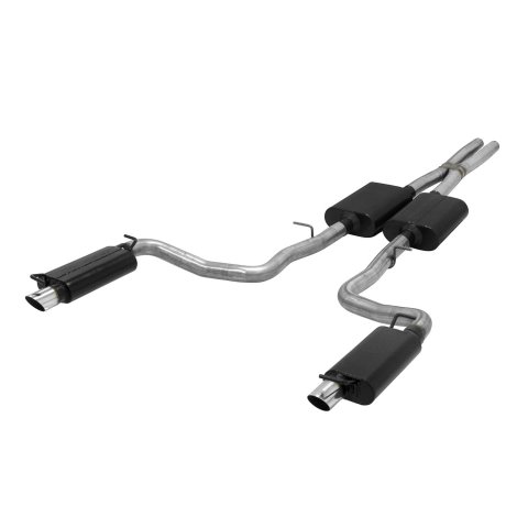 Flowmaster American Thunder Exhaust Systems 817737 System, Thunder, Cat-Back, Split Rear, Stainless Steel, Natural, Dodge, 3.6L, Kit