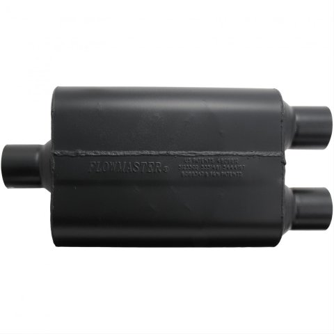 Flowmaster Super 44 Series Steel 2.5 Inch Muffler 9425472 Muffler, Series, 2 1/2 in. Inlet/2 1/2 in. Outlet, Steel, Black, Each