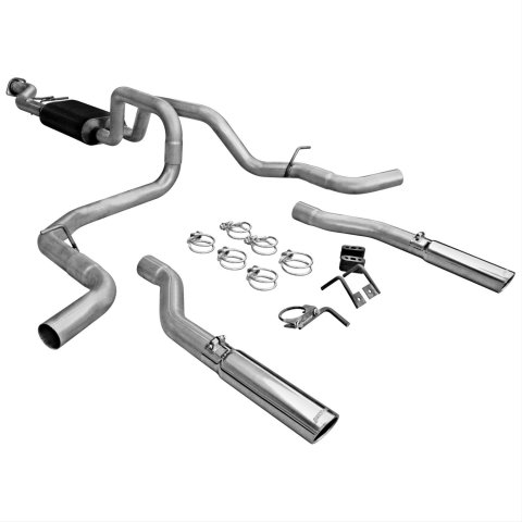 Flowmaster Stainless Steel American Thunder Exhaust Systems 817435 System, Thunder, Cat-Back, Steel, Chevy, GMC, 4.8, 5.3L, Kit