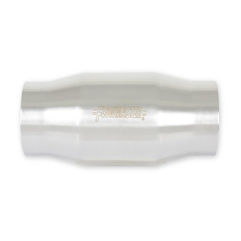 Flowmaster Universal Catalytic Converters 2000130 Converter, Stainless Steel Case, Metallic Substrate, 3 in. Slip Fit Inlet/Outlet, 8 in. Length