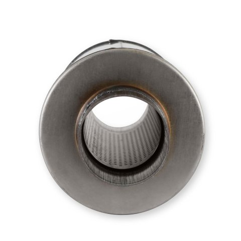 Flowmaster FlowFX 409 Stainless Steel 3 Inch Muffler 72619 Muffler, Series, Round, 3.0 in. Inlet, 3.0 in. Outlet, Steel, Natural Finish, Each