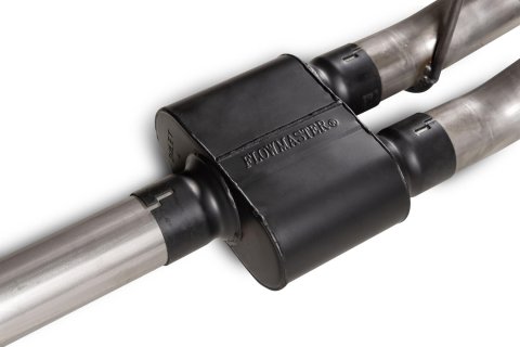 Flowmaster Outlaw Series Exhaust Systems 818192 System, Cat-back, Series, 3.00 in., 409 Stainless Steel, Natural, 4.50 in. Black Tip, Split Side, Split Rear, Chevy, GMC, Kit