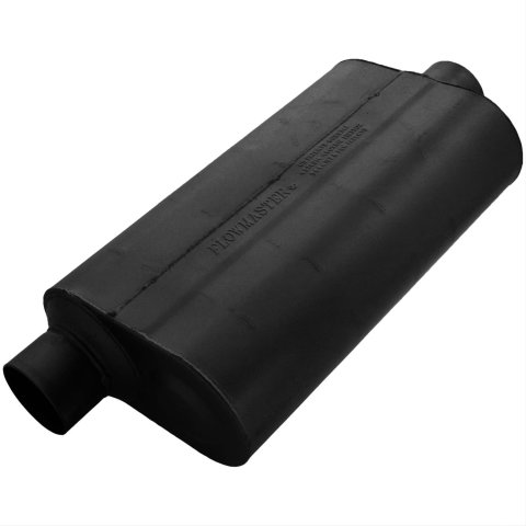 Flowmaster Super 50 Series Performance Steel 3 Inch Muffler 53056 Muffler, Series, in. Inlet/3 in. Outlet, Steel, Black, Aluminized, Each