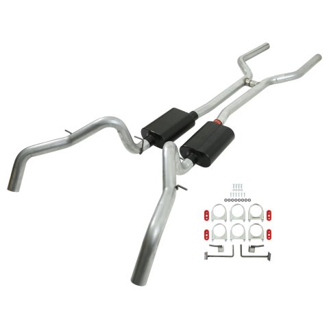 Flowmaster American Thunder Exhaust Systems for 1967-1969 CAMARO, FIREBIRD - 17201 System, Thunder, Header-back, Steel, Aluminized, H-Pipe, Chevy, Pontiac, Kit
