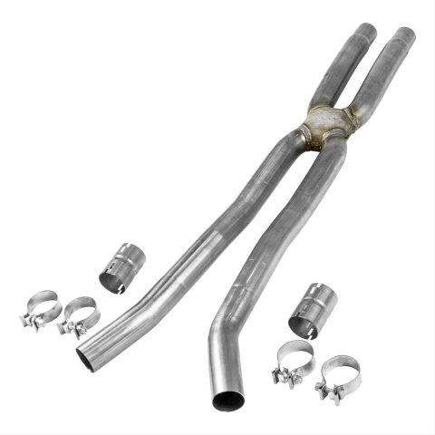 Flowmaster Scavenger X-Pipes 817817 Exhaust Crossover Pipe, X-Pipe, Stainless Steel, Natural, 2.50 in. Diameter, Ford, 5.0L, Each