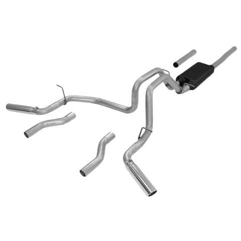 Flowmaster Stainless Steel Force II Exhaust Systems for 2007-2013 SIERRA 1500, SILVERADO 1500 - 817492 System, II, Cat-Back, Steel, Polished Tips, Chevy, GMC, 5.3L, Kit