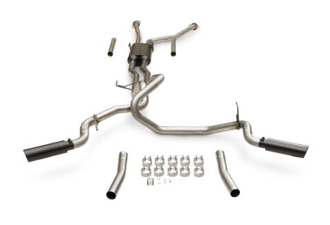 Flowmaster Outlaw Series Exhaust Systems for 2022-2025 TUNDRA - 818139 System, Cat-back, Series, 2.50 in., 409 Stainless Steel, Natural, 3.50 in. Black Tip, Split Side, Split Rear, Toyota, Kit