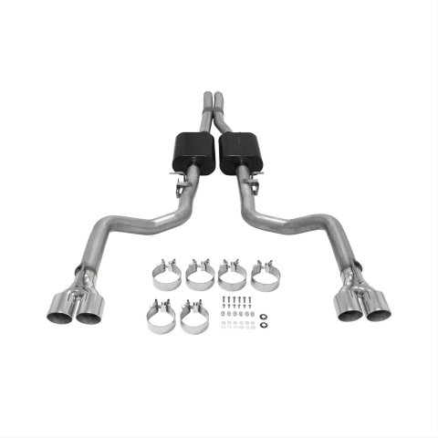 Flowmaster American Thunder Exhaust Systems for 2015-2023 CHALLENGER - 817739 System, Thunder, Cat-Back, Split Rear, Stainless Steel, Natural, Dodge, 6.2, 6.4L, Kit