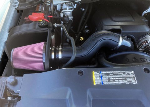 Flowmaster Delta Force Cold Air Intake Kits 615158 Intake, Air, Red Filter, Black Polyethylene Tube, Chevy, GMC, 6.0L, Kit