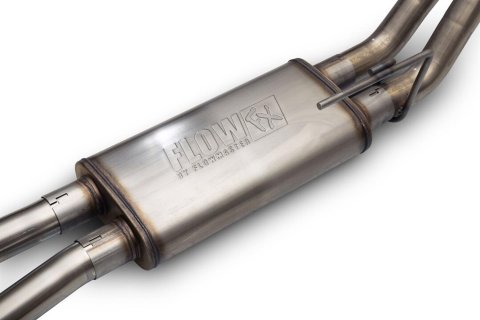 Flowmaster FlowFX Exhaust Systems for 2022-2026 FRONTIER - 718149 System, FlowFX, Cat-Back, 409 Stainless, Dual In/Dual Out, Natural, 2.50 in. Pipe, Black Ceramic Coated Tips, 3.8L, V6, Nissan, Kit