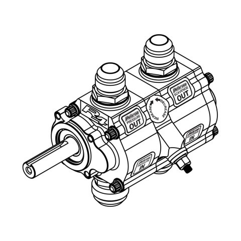 Peterson Fluid Systems Oil Pumps 04-2096 2 Stage front pressure oil pump 1.4 psi, 1.4 scavenge