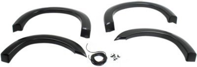 Bushwacker Extend-A-Fender Flares 20928-02 Fender Flares, Extend-A-Fender, Front and Rear, Black, Dura-Flex Thermoplastic, Ford, Set of 4