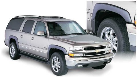 Bushwacker OE-Style Fender Flares 40908-02 Flares, OE Style, Front and Rear, Black, Dura-Flex Thermoplastic, Chevy, GMC, Set of 4