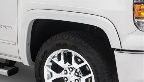 Bushwacker OE-Style Fender Flares 40123-02 Flares, OE Style, Front, Black, Dura-Flex Thermoplastic, GMC, Pair