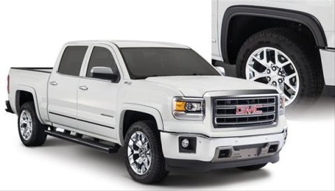 Bushwacker OE-Style Fender Flares 40962-02 Flares, BOSS Pocket Style, Front/Rear, Black, Dura-Flex Thermoplastic, GMC, Set of 4