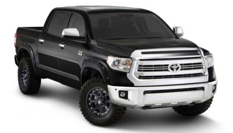 Bushwacker Color-Matching Pocket Style Fender Flares 30918-33 Flares, Style, Front and Rear, Dura-Flex Thermoplastic, Black, Toyota, Set of 4
