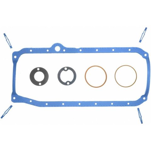 Fel-Pro Oil Pan Gaskets OS 34500 R Gasket, 1-Piece, Rubber/Steel Core, Chevy, GMC, 5.0/5.7L, Each