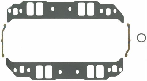 Fel-Pro Performance Intake Manifold Gasket Sets 1251 Gaskets, Manifold, Intake, Composite, Cut to Fit, 2.36 in. x 1.25 in. Port, Chevy, 396-454, Set